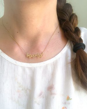 Mama necklace in gold plated silver perfect gift for moms