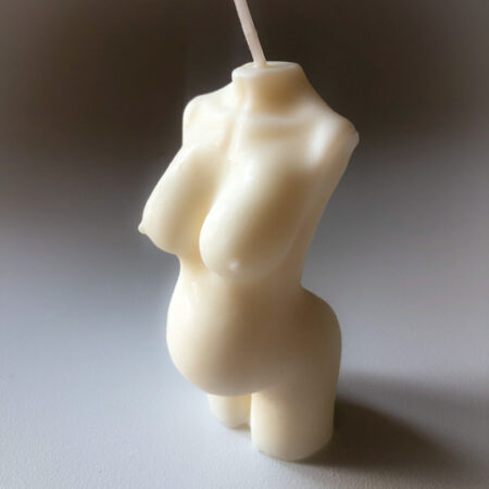 Mama pregnancy shaped candle
