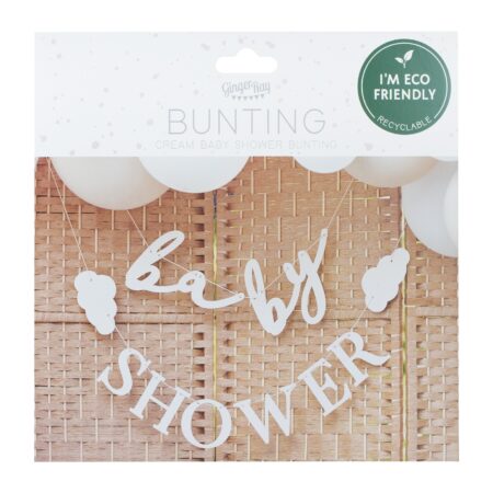 clouds baby shower bunting